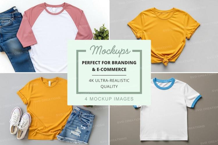 Casual t-shirts mockup