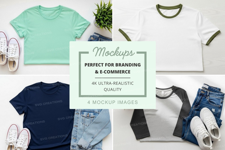 Casual summer outfits mockup