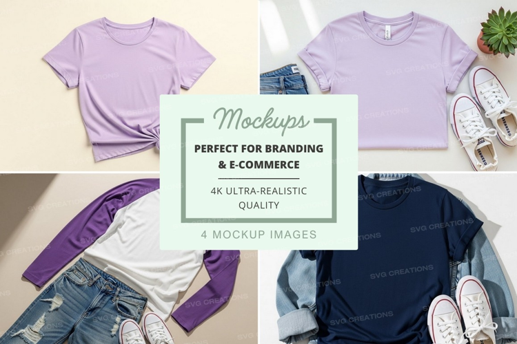 Casual summer outfit mockup