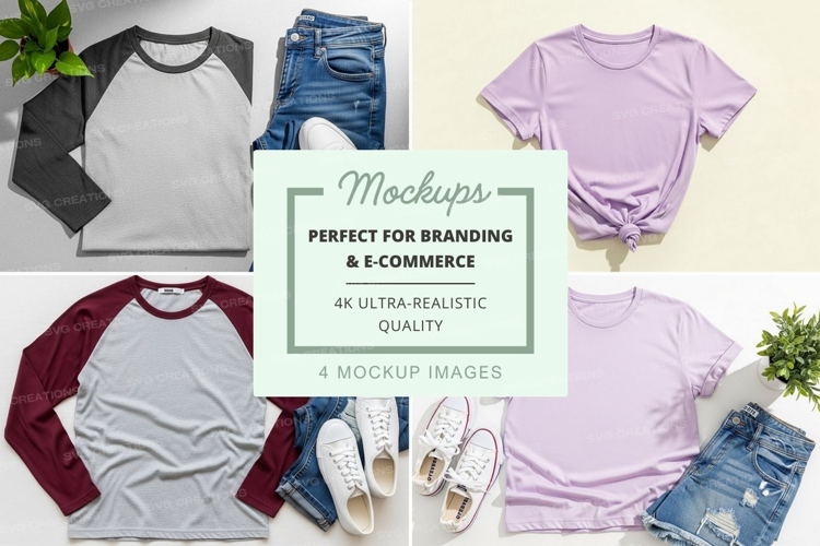Casual outfit mockup