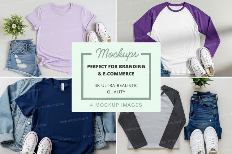 Casual summer outfits mockup