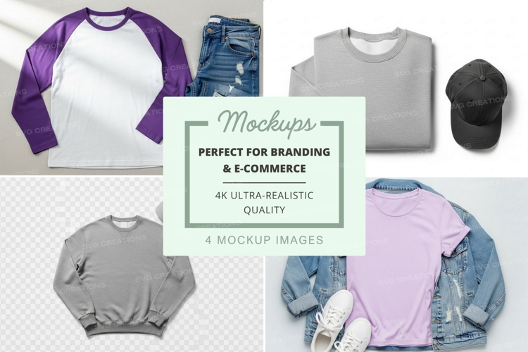 Casual outfit mockup