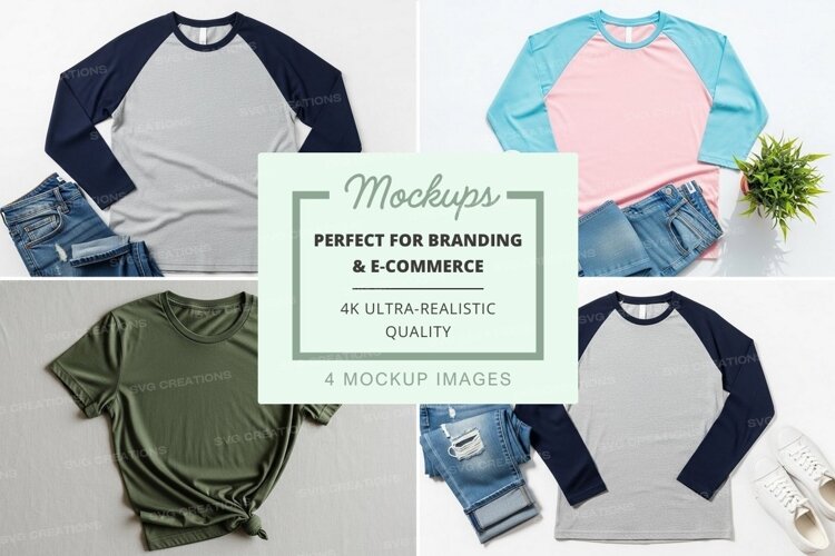 Mockup: casual outfits with baseball tees example image 1
