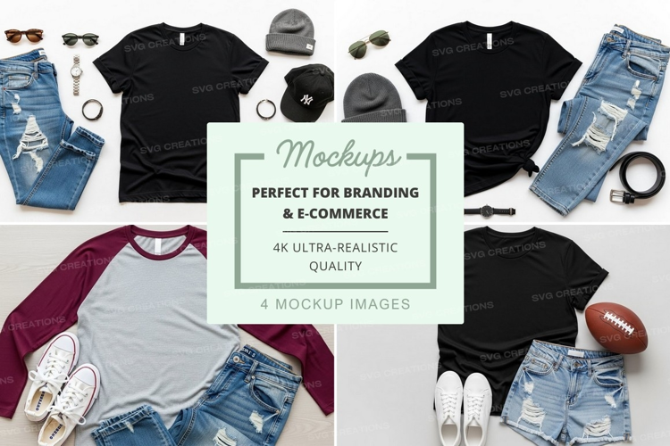 Casual outfit mockup
