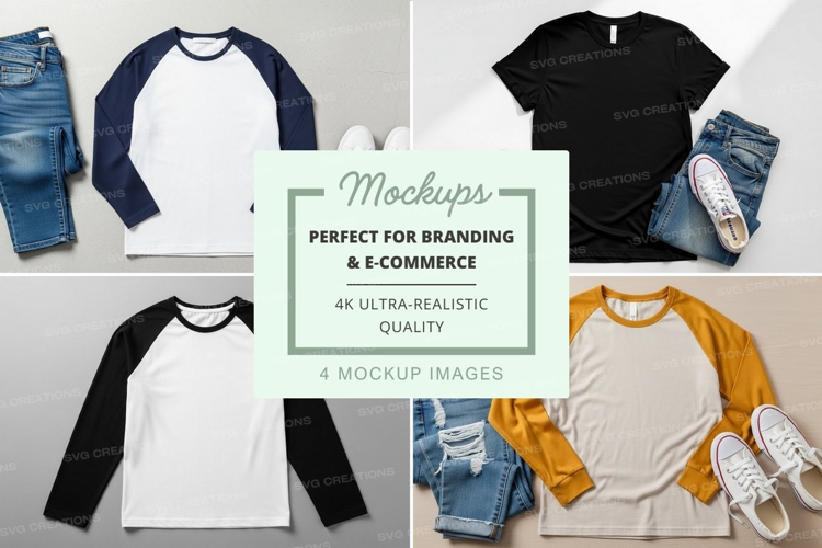 Casual outfit mockup