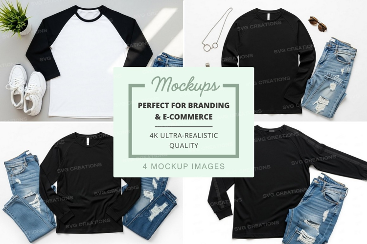 Casual outfit mockup