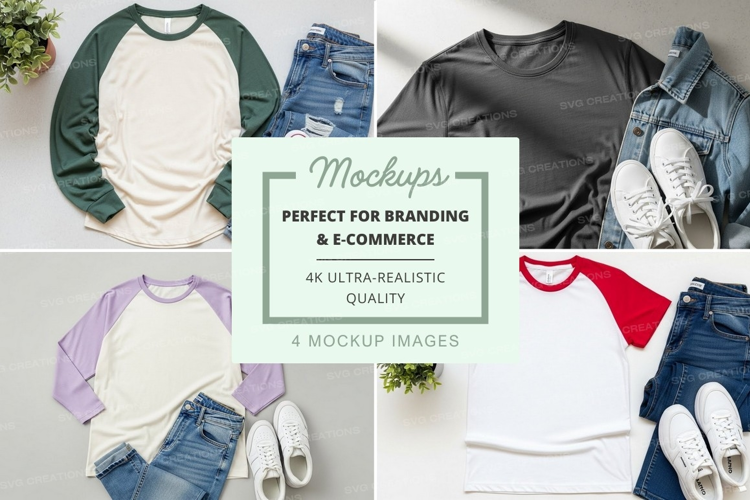 Casual outfit mockup