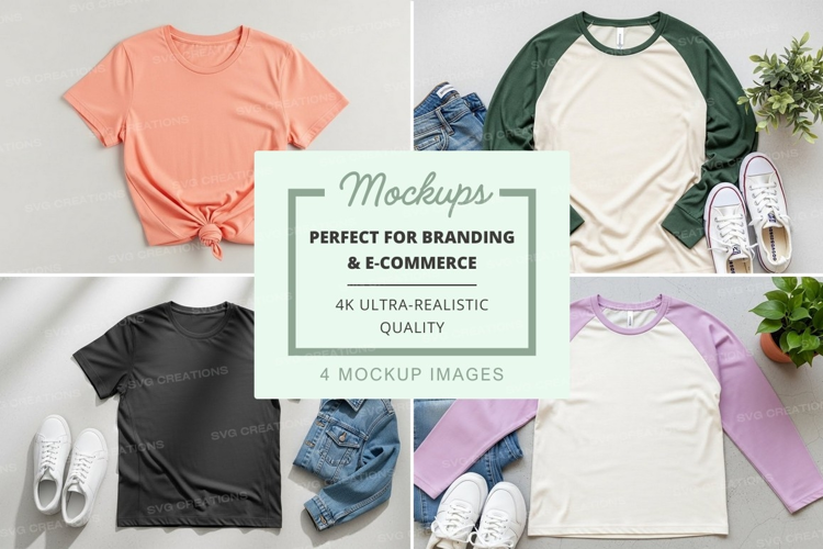 Casual t-shirts mockup