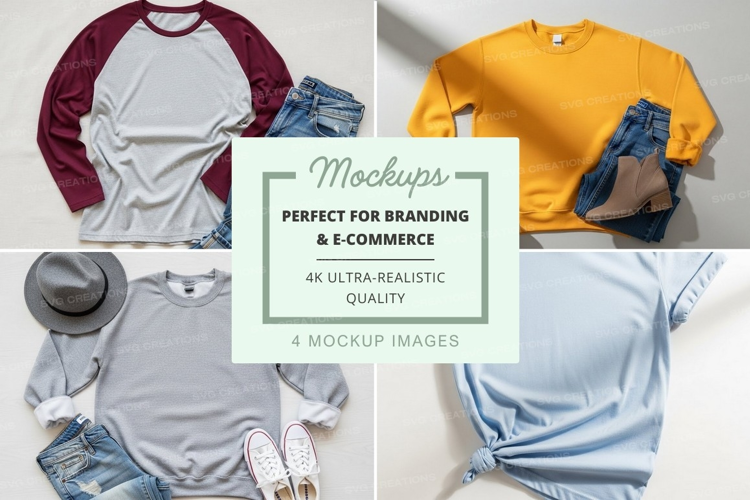 Casual outfit mockup