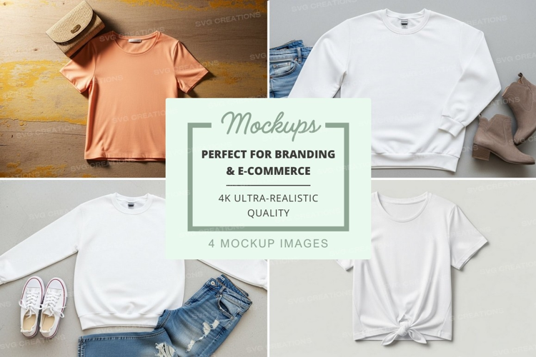 Casual summer outfits mockup