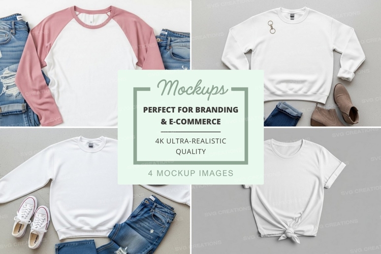 White Tshirt Mockup Image 17