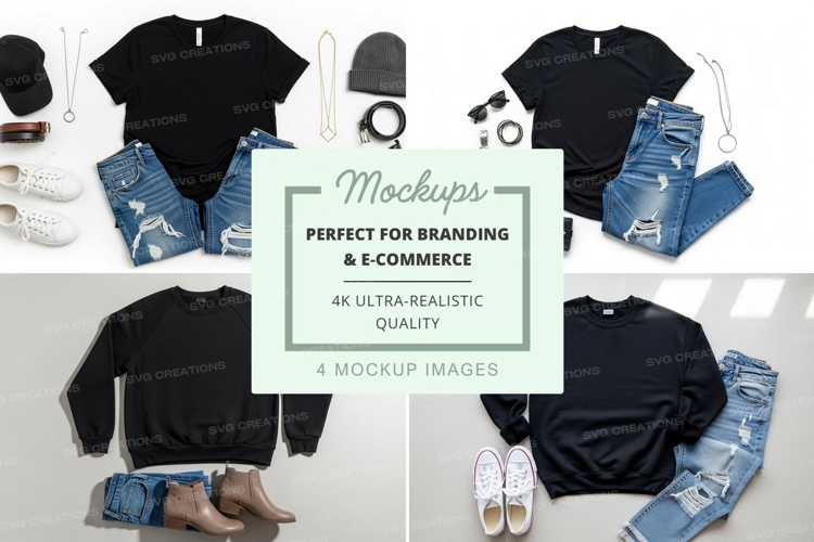 Casual outfit mockup