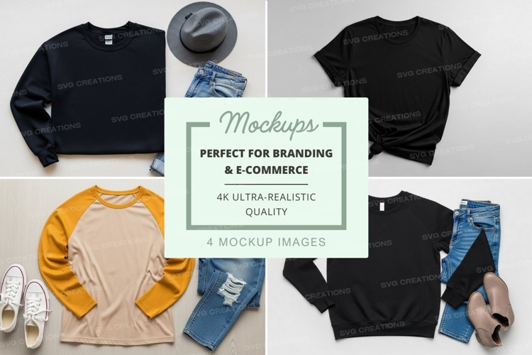 Casual outfit mockup