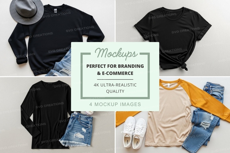 Casual outfit mockup