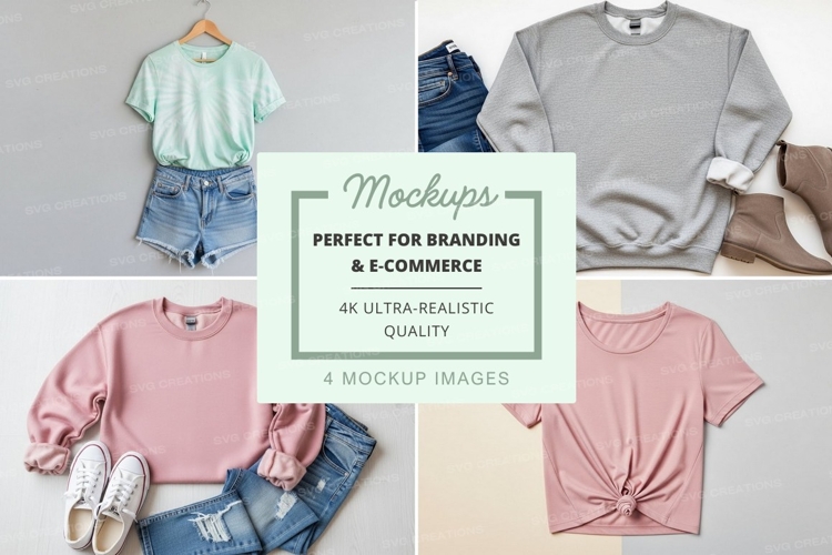 Casual summer fashion mockup