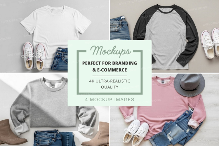 Casual outfit mockup