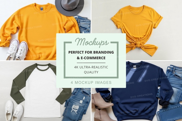 Casual summer outfit mockup