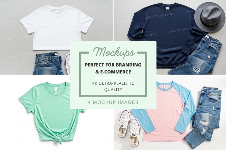 Casual outfit mockup
