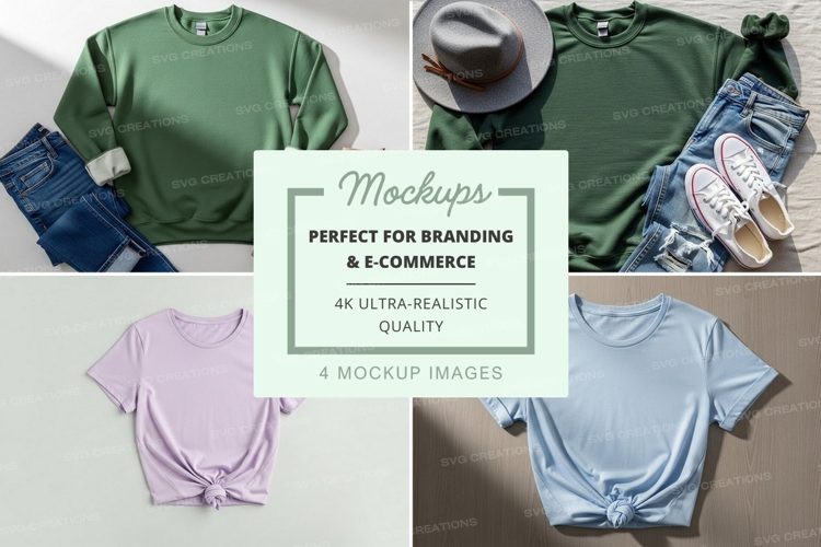 Casual summer fashion mockup