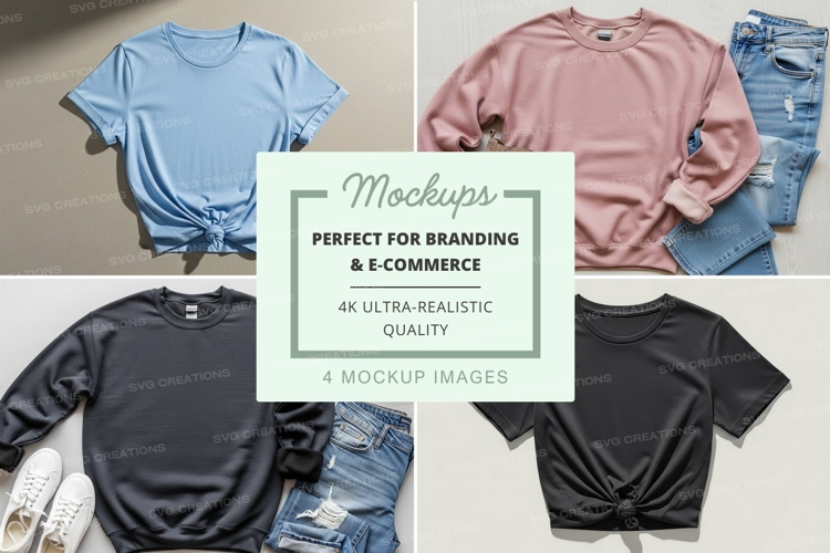 Casual summer fashion mockup
