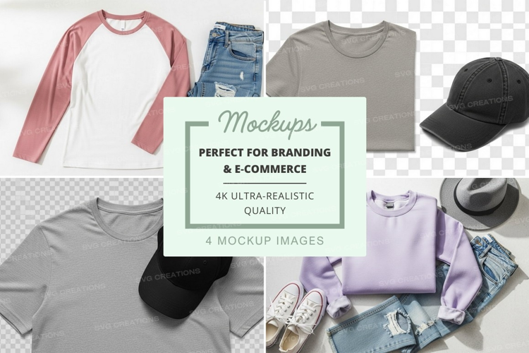 Casual outfit mockup