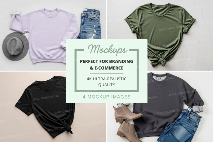 Casual outfit mockup