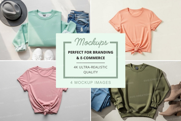 Casual summer fashion mockup