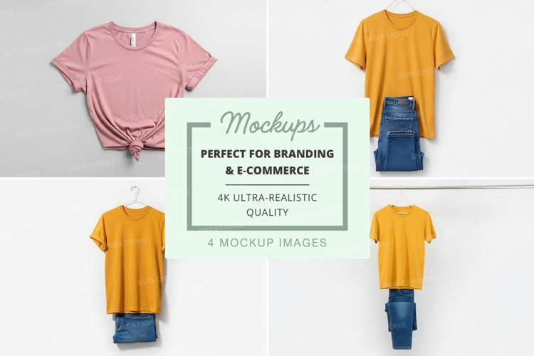 Casual outfit mockup