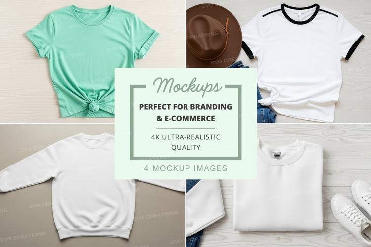 Casual summer outfit mockup