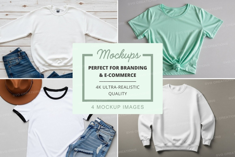 Casual outfit mockup