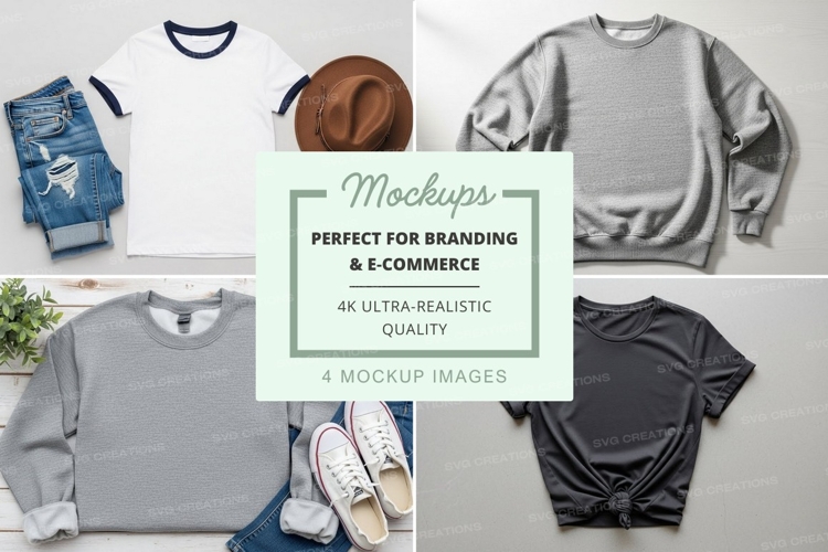 Casual outfit mockup