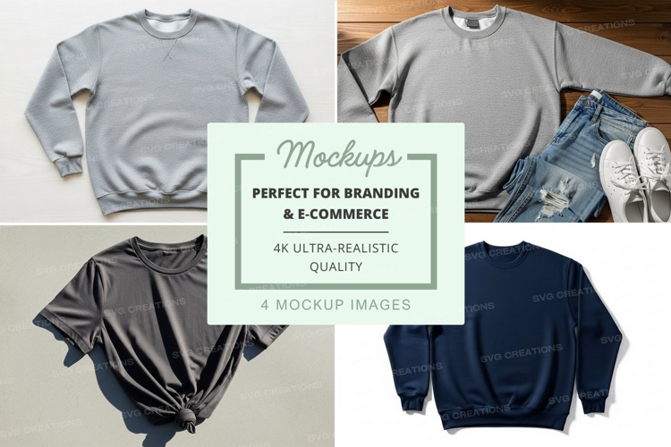 Mockup collection of sweatshirts