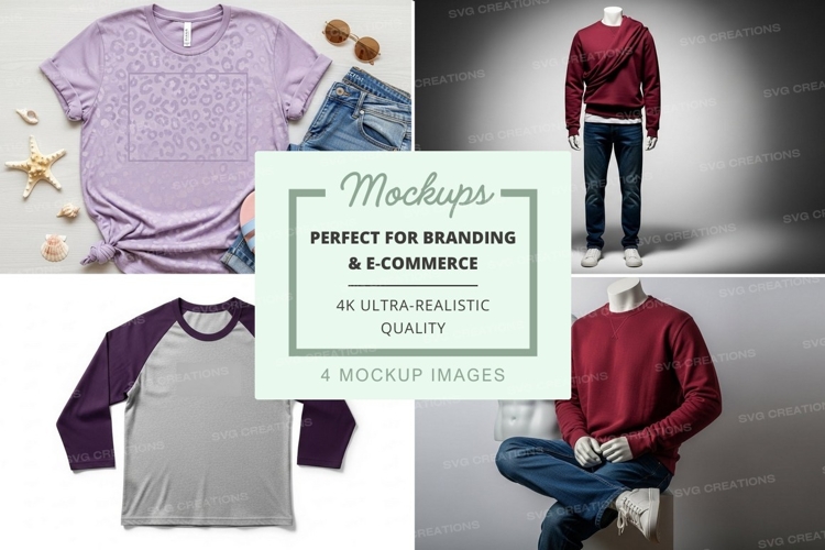 Mockup: fashion apparel display