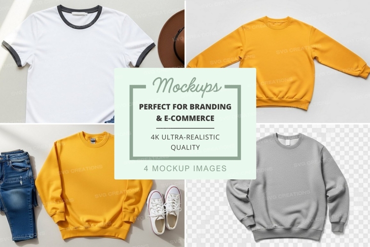 Casual outfit mockup