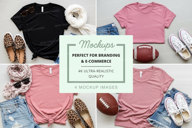 Casual summer outfit mockup