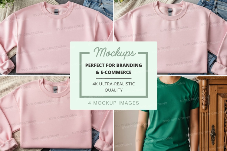 T-shirt mockup with multiple views