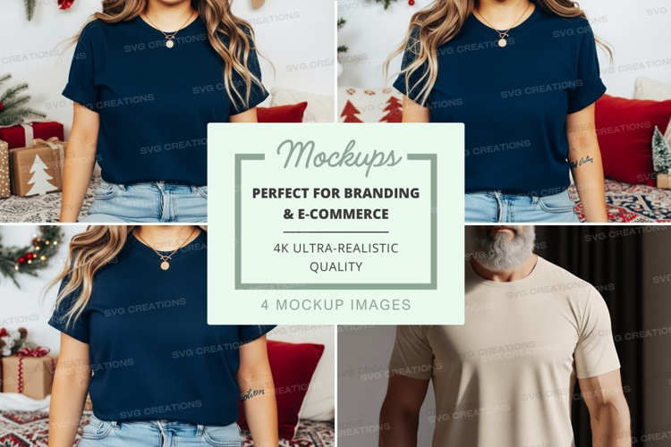 T-shirt mockup with models