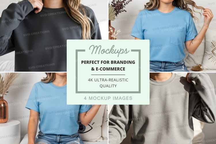 Black Tshirt Mockup Image 13