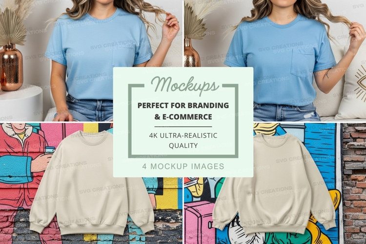 White Tshirt Mockup Image 24