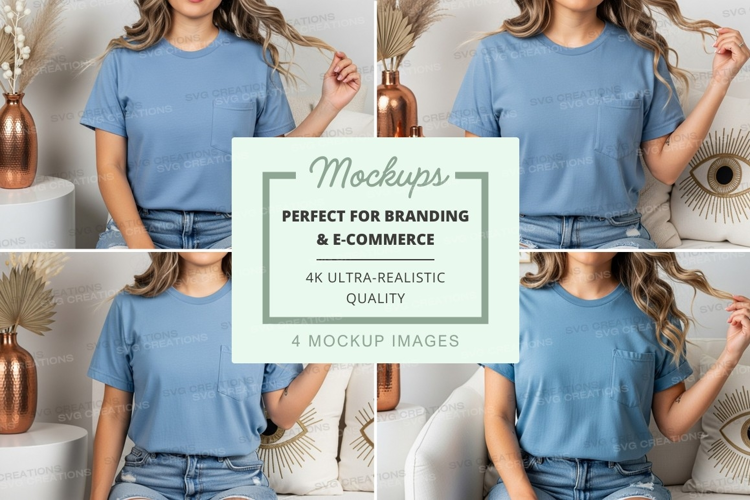 Light blue t-shirt mockup on modelt-shirt, light blue, mocku