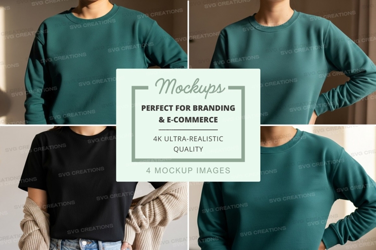 Black Tshirt Mockup Image 14