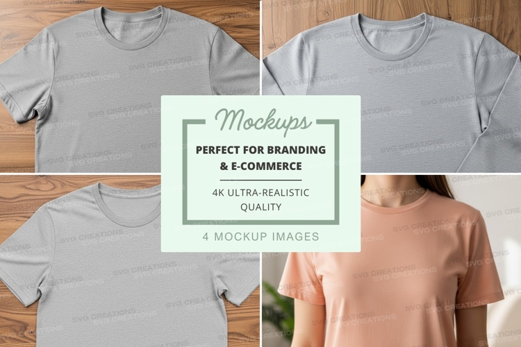 White Tshirt Mockup Image 21