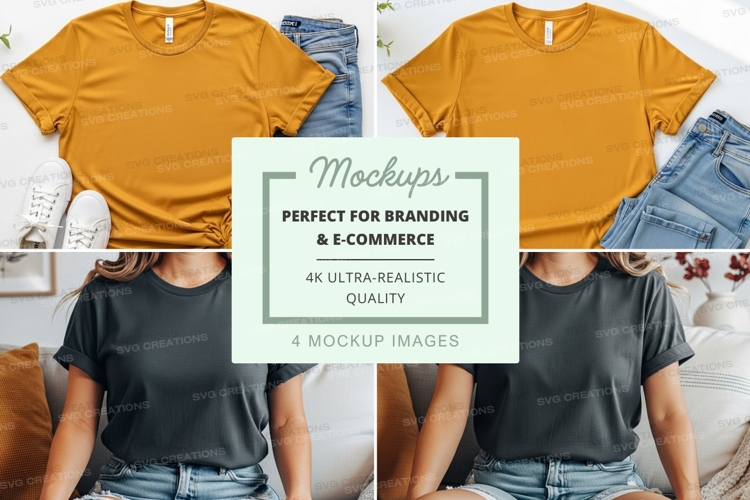 Black Tshirt Mockup Image 6