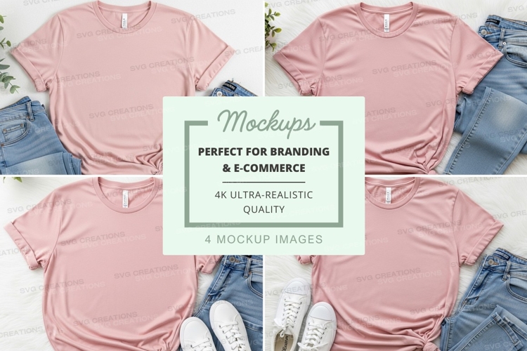 White Tshirt Mockup Image 16