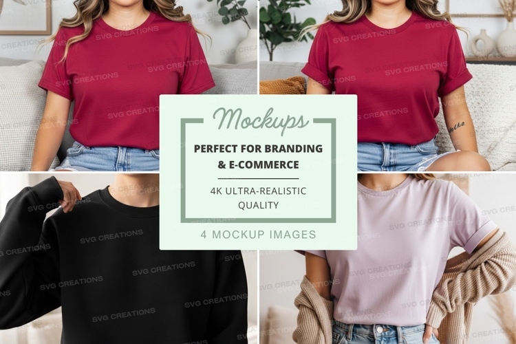 Black Tshirt Mockup Image 15