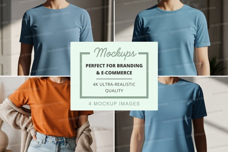 T-shirt mockup collection example image 1