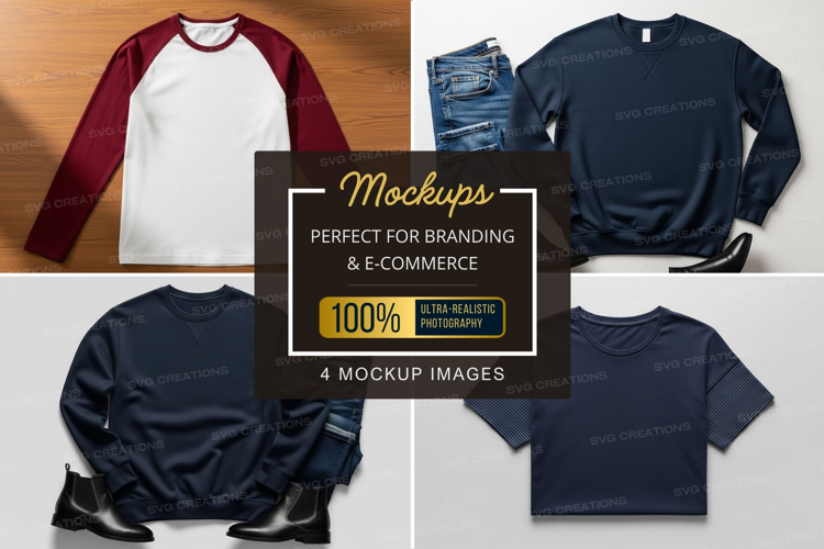 Mockup: casual men's outfits