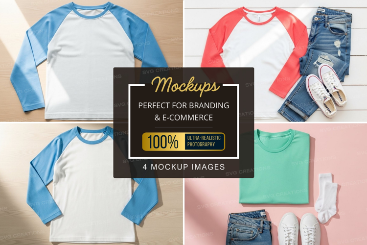 Mockup: casual t-shirts collection