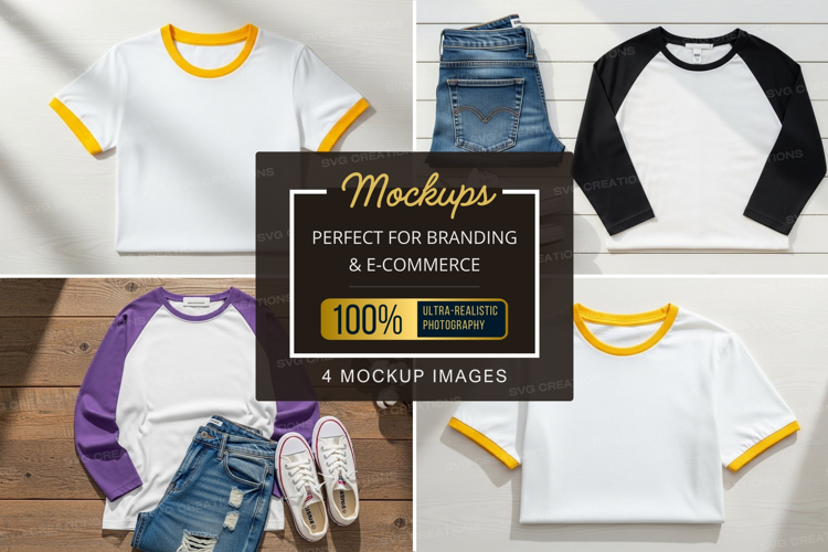 Mockup: casual t-shirts and outfits