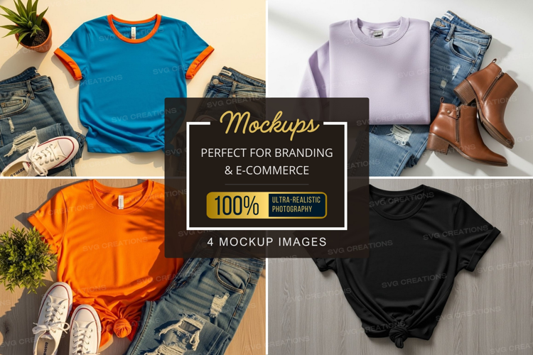 Mockup: casual outfit combinations